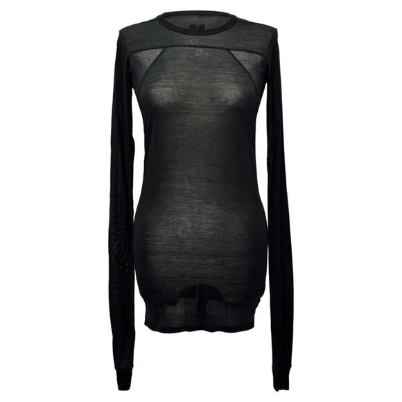 Rick Owens Tops - Rick Owens Long Sleeve Top in Black Cotton
